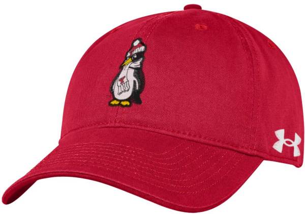 Under Armour Men's Youngstown State Penguins Red Cotton Twill Adjustable Hat