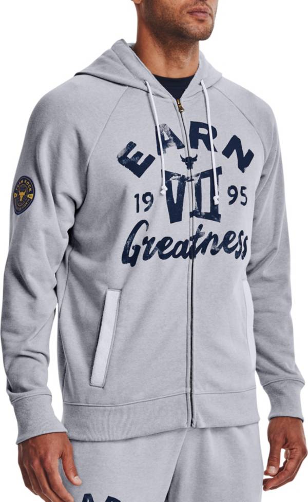 Under Armour Men's Project Rock Heavyweight Terry Full-Zip Sweatshirt