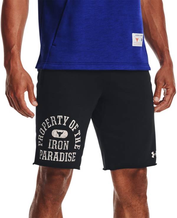 Under Armour Men's Project Rock Terry Property of the Iron Paradise Shorts