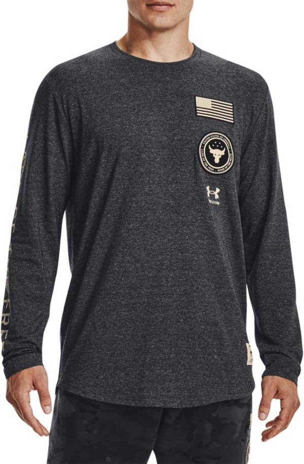 Under Armour Men's Project Rock Veterans Day Long Sleeve Graphic T-Shirt