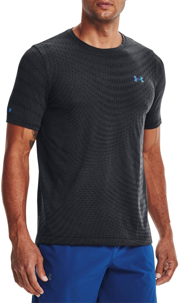 Under Armour Men's UA RUSH HeatGear Seamless Illusion Short Sleeve T-Shirt