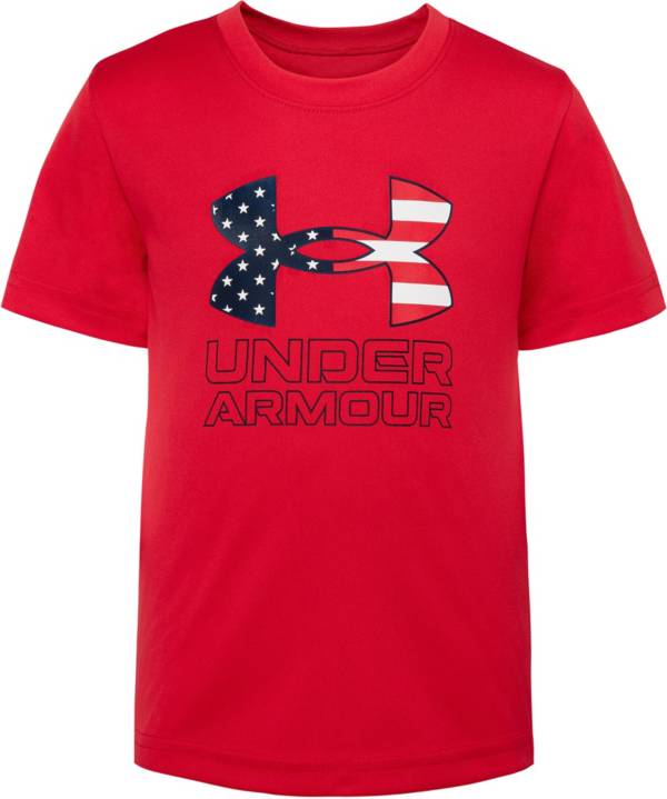 Under Armour Little Boys' Americana Big Logo Graphic T-Shirt