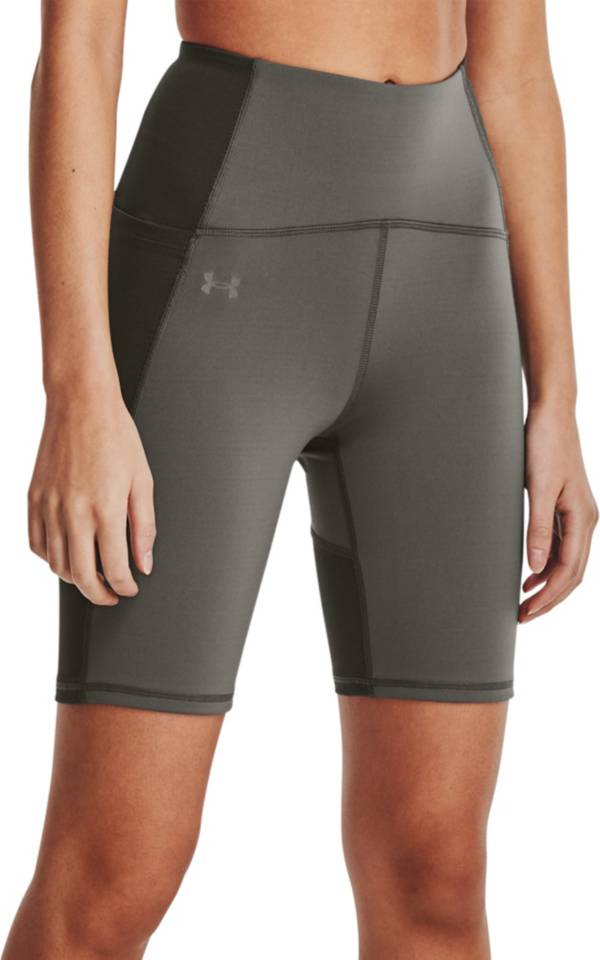 Under Armour Women's RUSH HeatGear No-Slip Waistband Bike Shorts