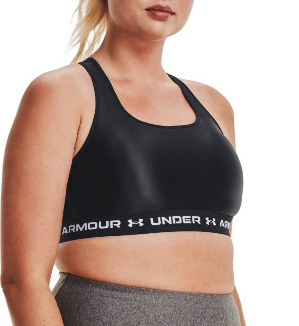 Under Armour Women's Crossback Matte/Shine Medium Support Sports Bra