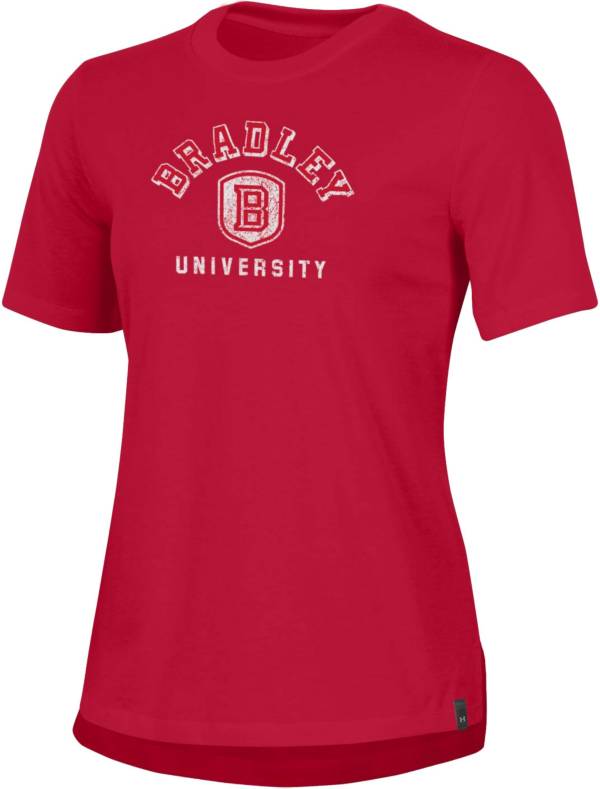 Under Armour Women's Bradley Braves Red Performance Cotton T-Shirt