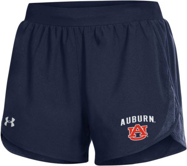 Under Armour Women's Auburn Tigers Blue Fly-By 2.0 Performance Shorts