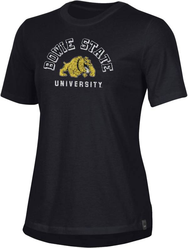 Under Armour Women's Bowie State Bulldogs Black Performance Cotton T-Shirt