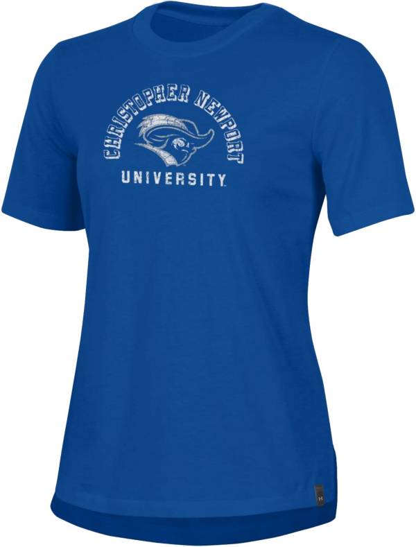 Under Armour Women's Christopher Newport Captains Royal Blue Performance Cotton T-Shirt