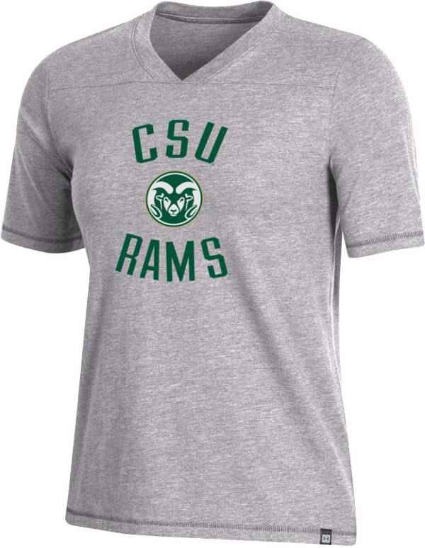 Under Armour Women's Colorado State Rams Grey V-Neck T-Shirt