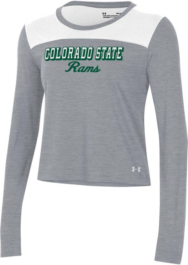 Under Armour Women's Colorado State Rams White Performance Cotton Long Sleeve T-Shirt product image