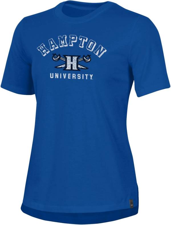 Under Armour Women's Hampton Pirates Blue Performance Cotton T-Shirt