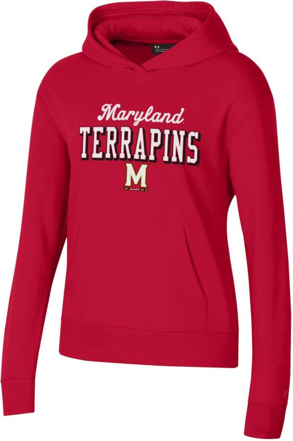 Under Armour Women's Maryland Terrapins Red All Day Pullover Hoodie