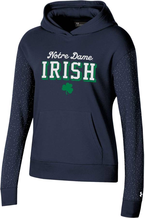 Under Armour Women's Notre Dame Fighting Irish Navy All Day Pullover Hoodie product image