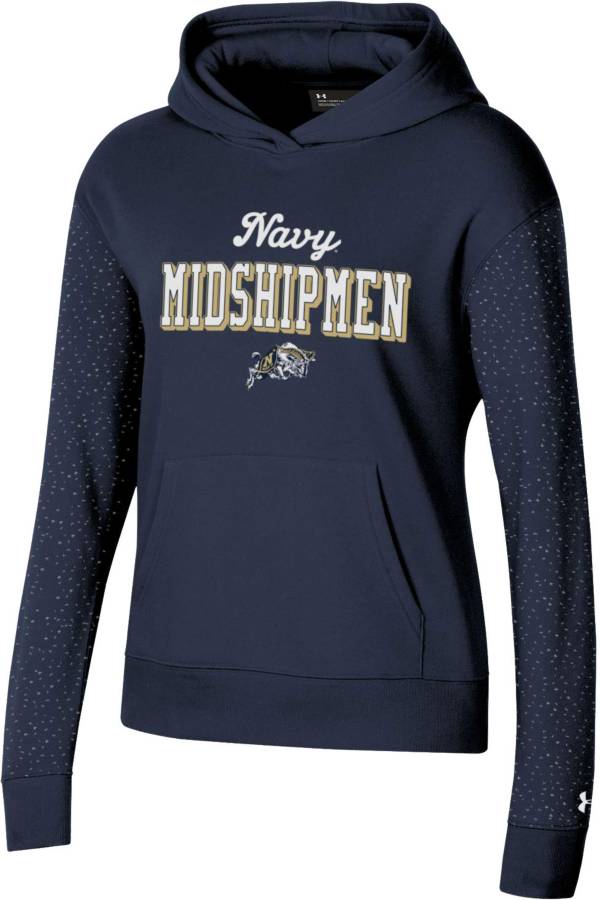 Under Armour Women's Navy Midshipmen Navy All Day Pullover Hoodie