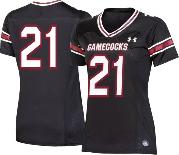 Under Armour Women's South Carolina Gamecocks #21 Black Replica Football Jersey