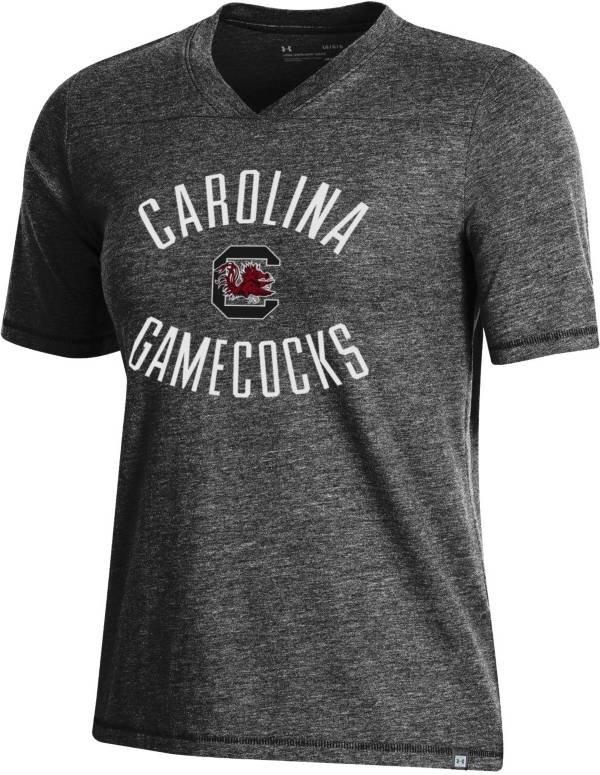 Under Armour Women's South Carolina Gamecocks Black V-Neck T-Shirt