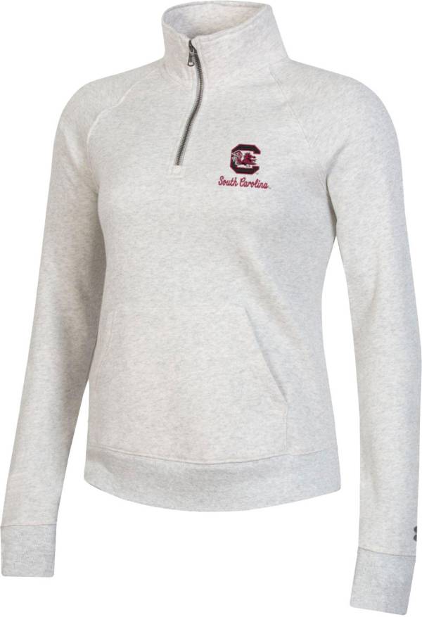 Under Armour Women's South Carolina Gamecocks Grey All Day Quarter-Zip Pullover Shirt