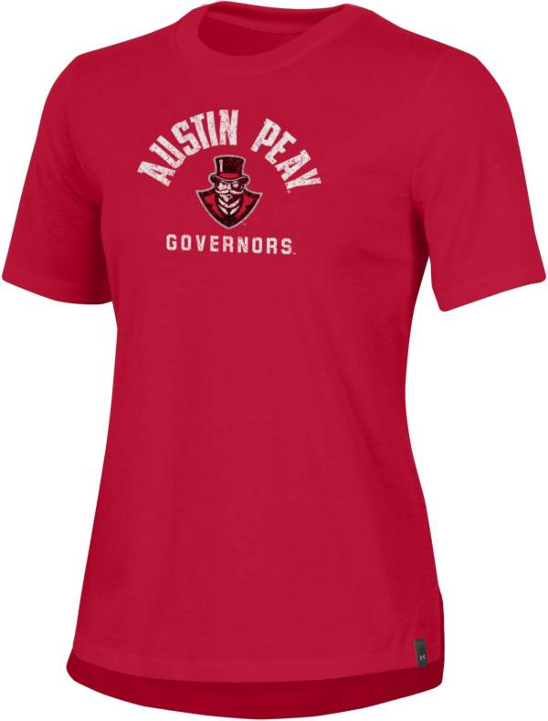 Under Armour Women's Austin Peay Governors Red Performance Cotton T-Shirt