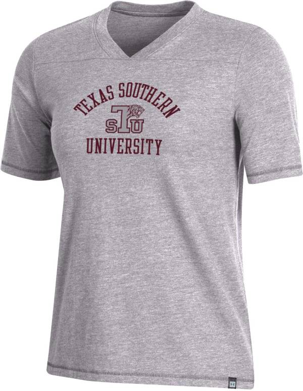 Under Armour Women's Texas Southern Tigers Grey Bi-Blend V-Neck T-Shirt product image