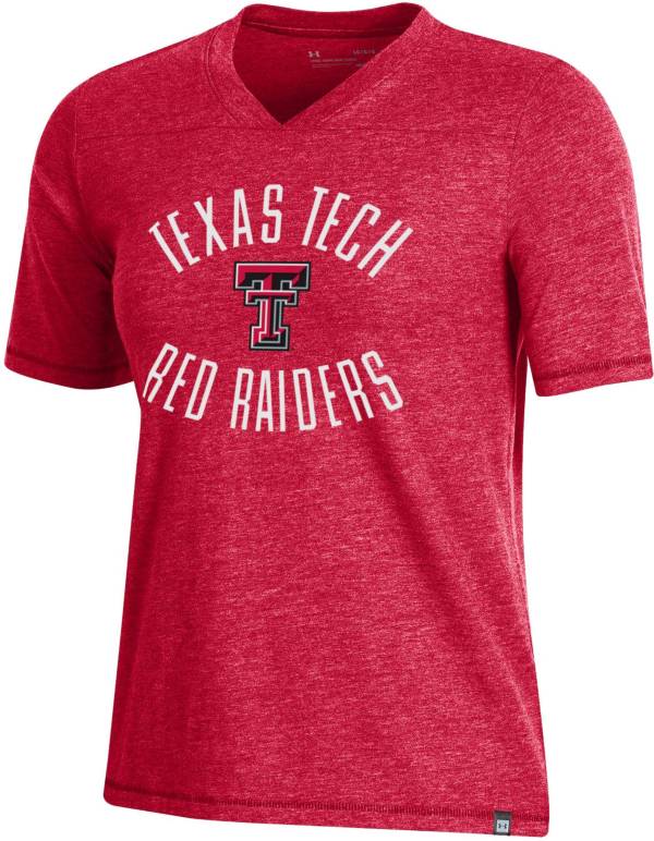 Under Armour Women's Texas Tech Red Raiders Red V-Neck T-Shirt