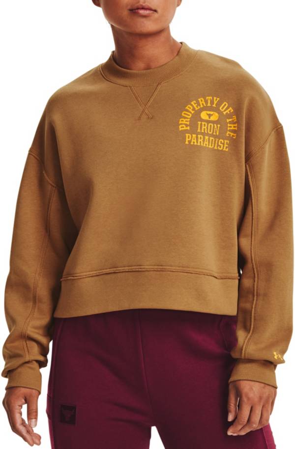 Under Armour Women's Project Rock Fleece LC Crewneck Sweatshirt