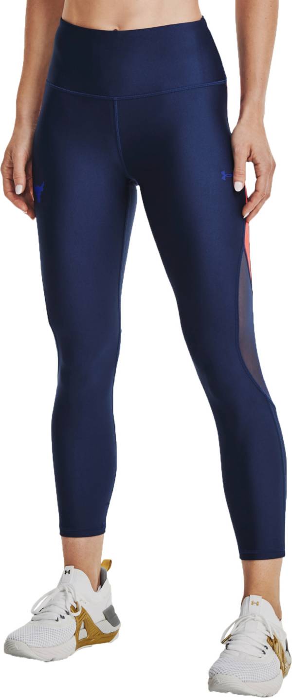 Under Armour Women's Project Rock HeatGear No-Slip Ankle Tight Leggings