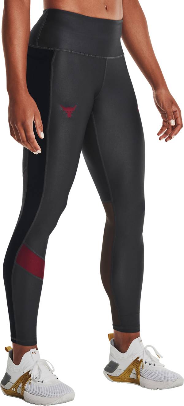 Under Armour Women's Project Rock HeatGear No-Slip Leggings