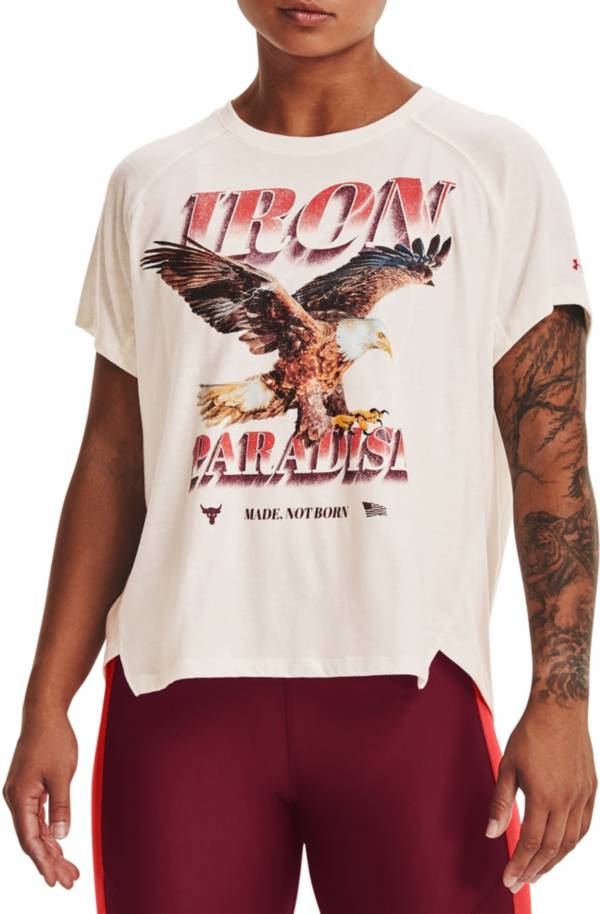Under Armour Women's Project Rock Iron Paradise Short Sleeve T-Shirt