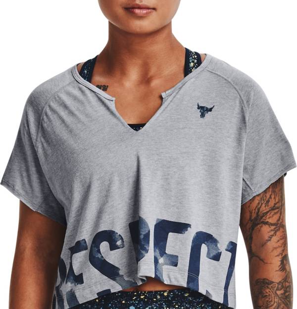 Under Armour Women's Project Rock Respect Short Sleeve