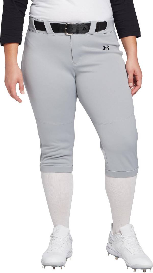 NEW Under Armour 100% Polyester Women's Softball Uniform Pants Color White 