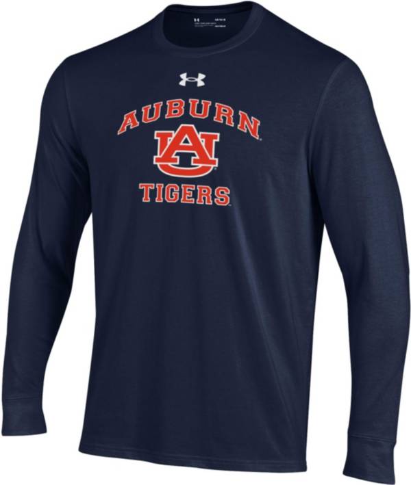 Under Armour Youth Auburn Tigers Blue Charged Cotton Long Sleeve T-Shirt