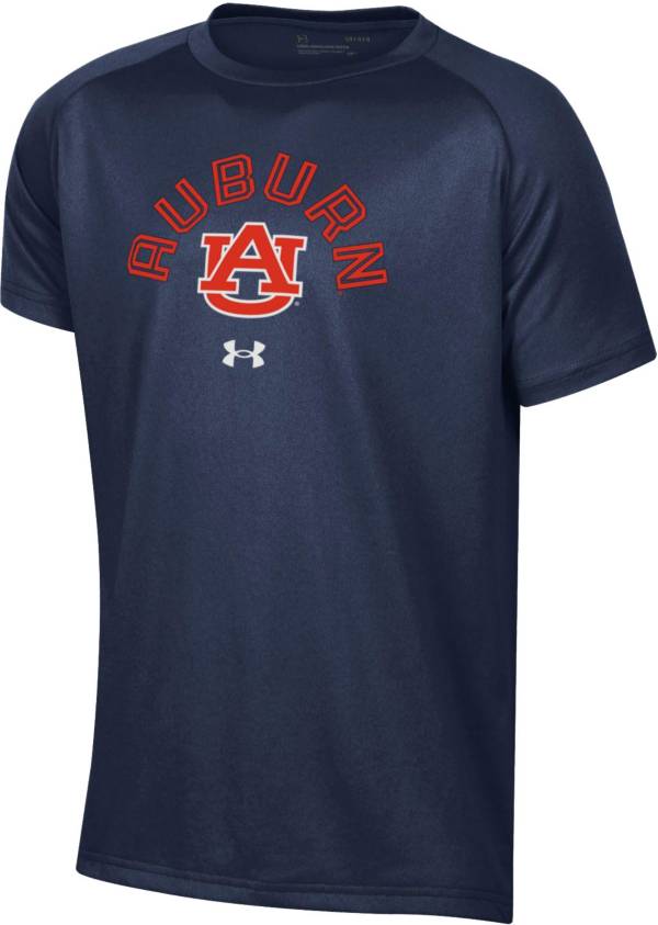 Under Armour Youth Auburn Tigers Blue Tech Performance T-Shirt