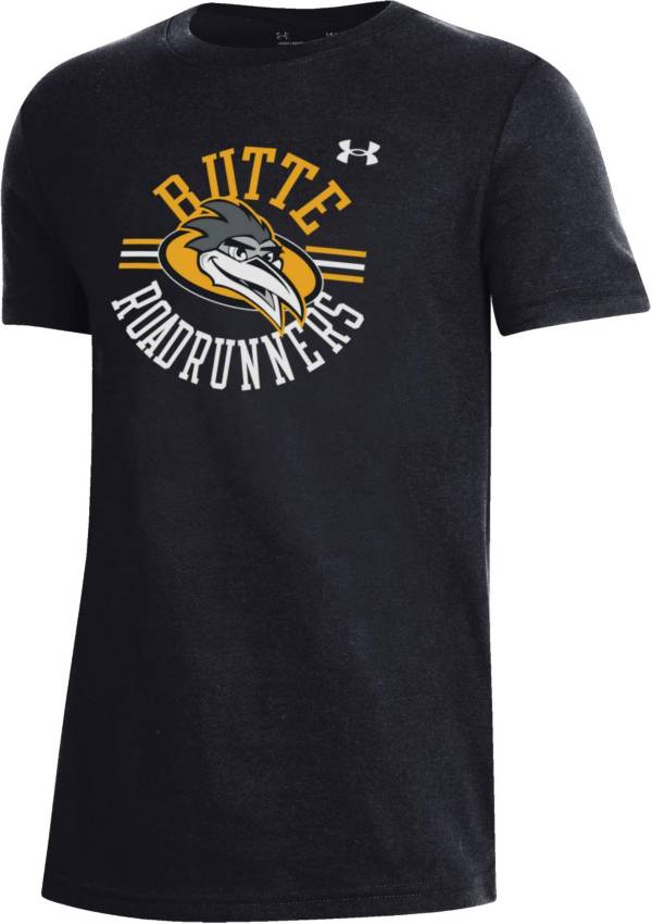 Under Armour Youth Butte College Roadrunners Black Performance Cotton T-Shirt