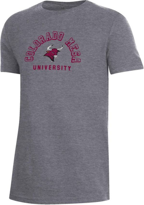 Under Armour Youth Colorado Mesa Mavericks Grey Performance Cotton T-Shirt