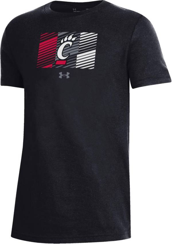 Under Armour Youth Cincinnati Bearcats Black Performance Cotton T-Shirt