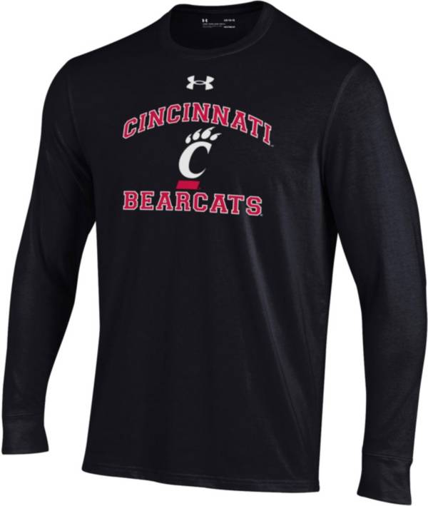 Under Armour Youth Cincinnati Bearcats Black Charged Cotton Long Sleeve T-Shirt