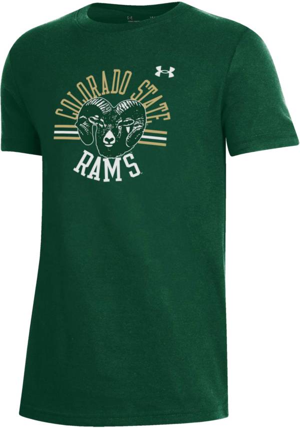 Under Armour Youth Colorado State Rams Green Performance Cotton T-Shirt