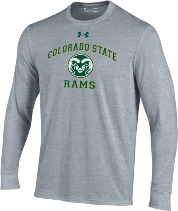 Under Armour Youth Colorado State Rams Grey Charged Cotton Long Sleeve T-Shirt product image