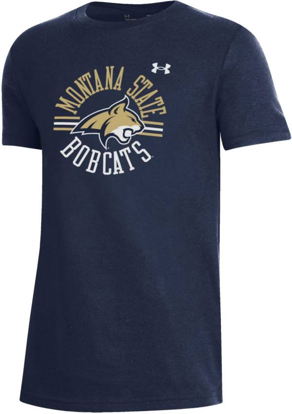 Under Armour Youth Montana State Bobcats Blue Performance Cotton T-Shirt product image