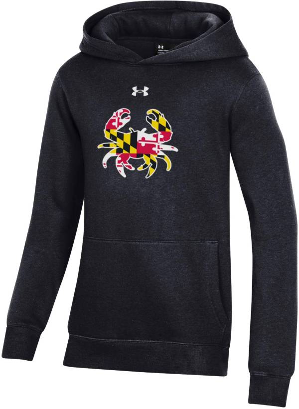 Under Armour Youth Maryland Terrapins Black All Day Pullover Hoodie