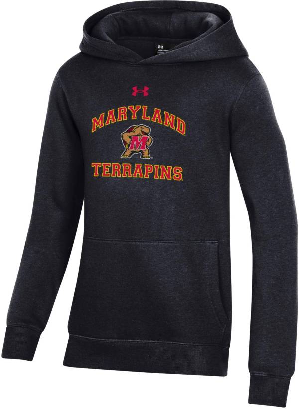 Under Armour Youth Maryland Terrapins Black All Day Pullover Hoodie