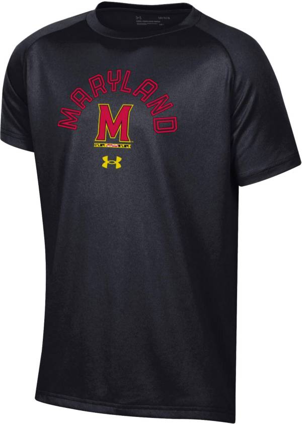 Under Armour Youth Maryland Terrapins Black Tech Performance T-Shirt