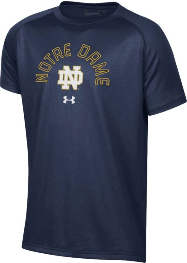 Under Armour Youth Notre Dame Fighting Irish Navy Tech Performance T-Shirt