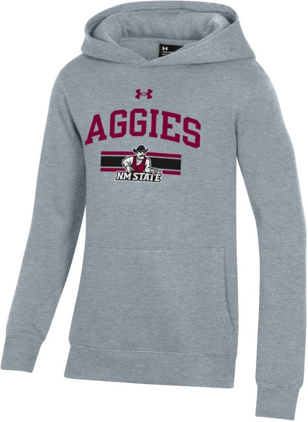 Under Armour Youth New Mexico State Aggies Grey All Day Pullover Hoodie