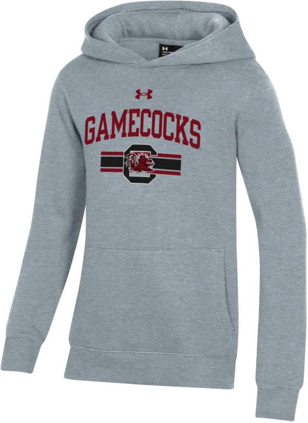 Under Armour Youth South Carolina Gamecocks Grey All Day Pullover Hoodie product image