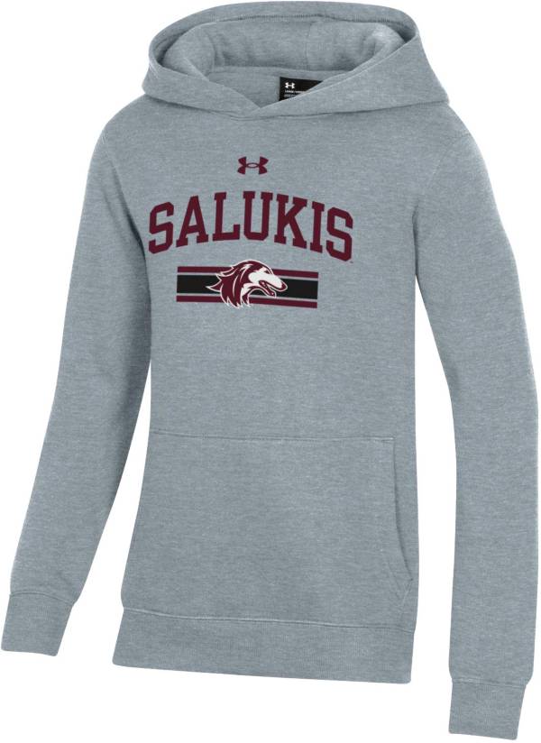 Under Armour Youth Southern Illinois Salukis Grey All Day Pullover Hoodie