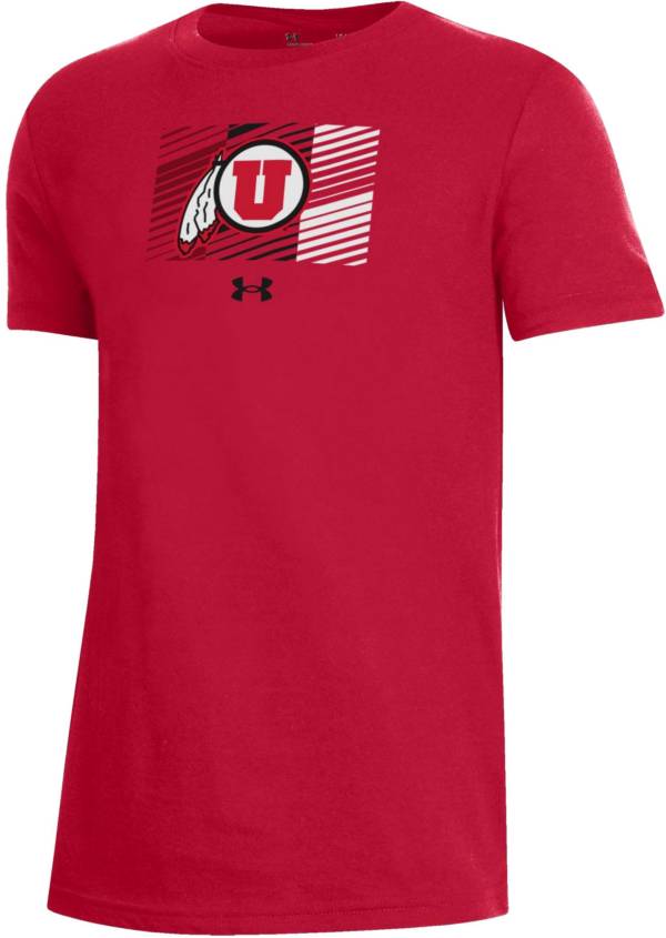 Under Armour Youth Utah Utes Crimson Performance Cotton T-Shirt