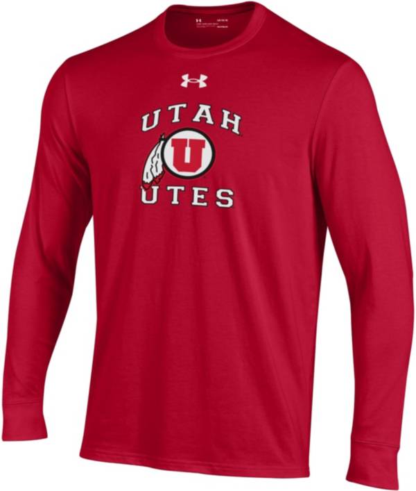 Under Armour Youth Utah Utes Crimson Charged Cotton Long Sleeve T-Shirt product image