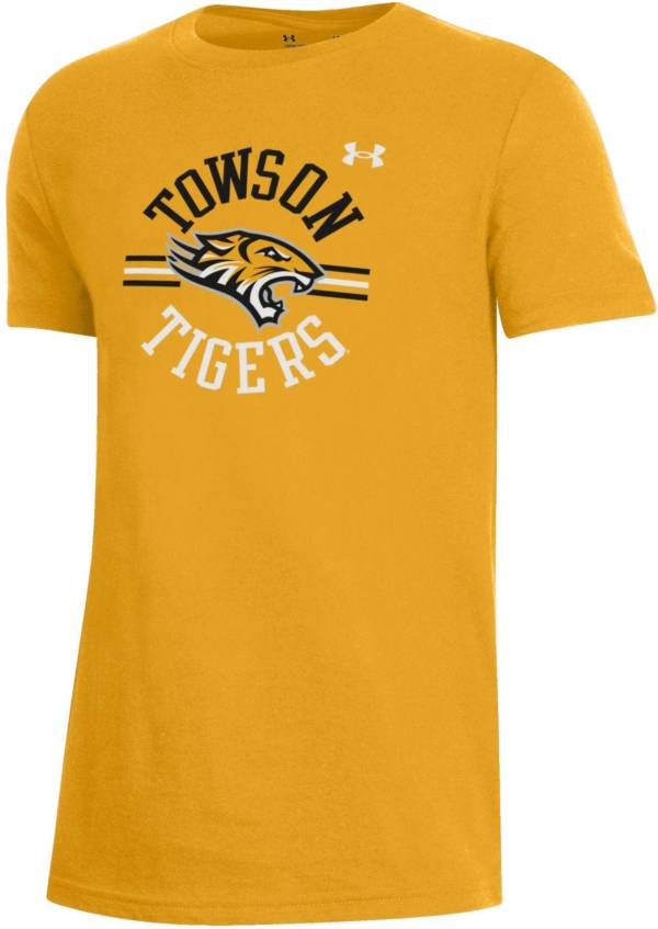 Under Armour Youth Towson Tigers Gold Performance Cotton T-Shirt