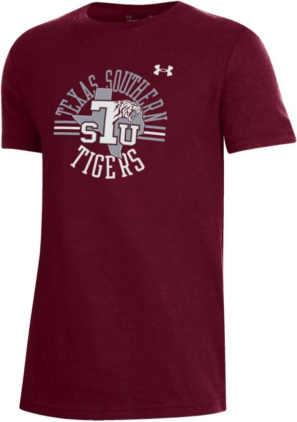 Under Armour Youth Texas Southern Tigers Maroon Performance Cotton T-Shirt